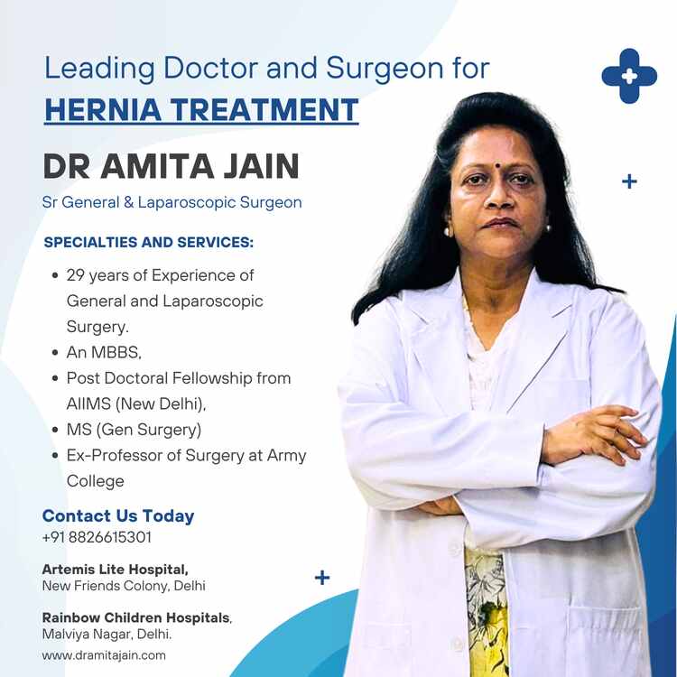 Dr Amita Jain Leading Hernia Repair Surgeon in Delhi